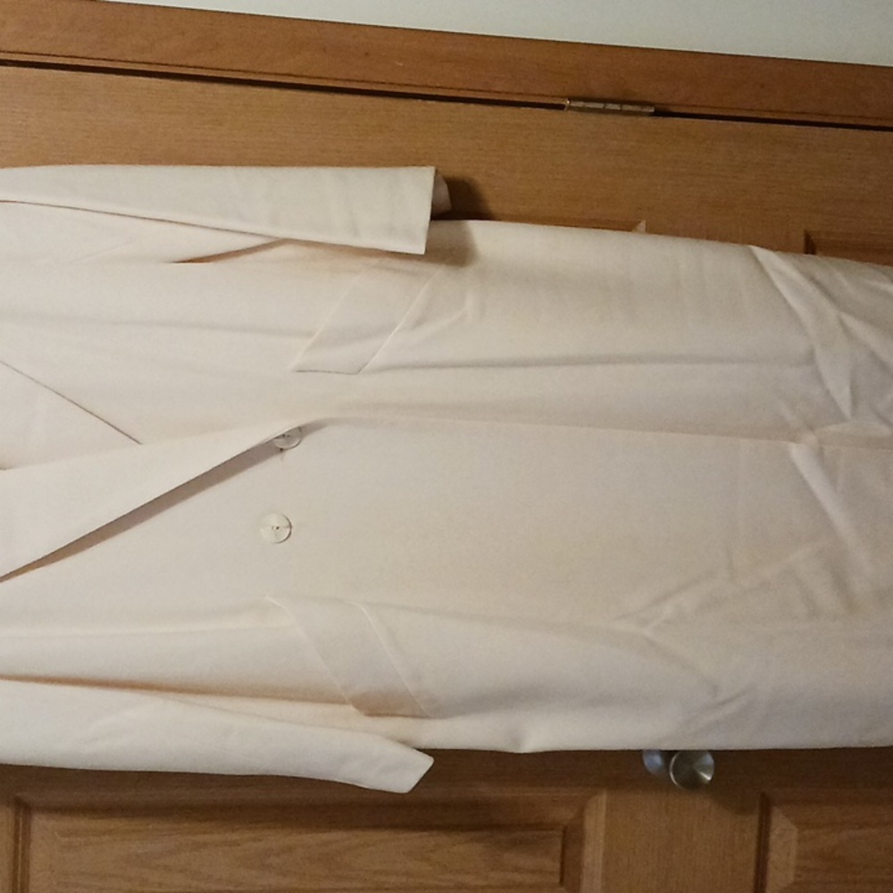 Cream Full Length Blazer View 2